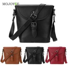 Retro Women Leather Handbag PU Mini Shoulder Crossbody Women Messenger Bags Bucket Bag Classic bolsa feminina Sac a main ELY