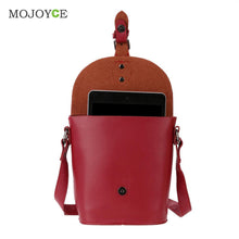 Retro Women Leather Handbag PU Mini Shoulder Crossbody Women Messenger Bags Bucket Bag Classic bolsa feminina Sac a main ELY