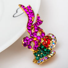 Rhinestone Crystal Enamel Christmas Brooch Pins Small bell beFamily Gifts Wedding Party Brooch Pin For Women Men Jewelry Charms ELY