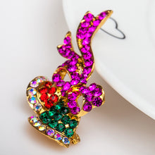 Rhinestone Crystal Enamel Christmas Brooch Pins Small bell beFamily Gifts Wedding Party Brooch Pin For Women Men Jewelry Charms ELY