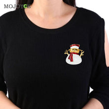 Rhinestone Enamel Brooch Pin Wedding Party Christmas Gift Jewelry Snoman Brooch Pin ELY