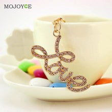 Rhinestone Keyring Charm Pendant Purse Bag Chain Keychain Gift ELY