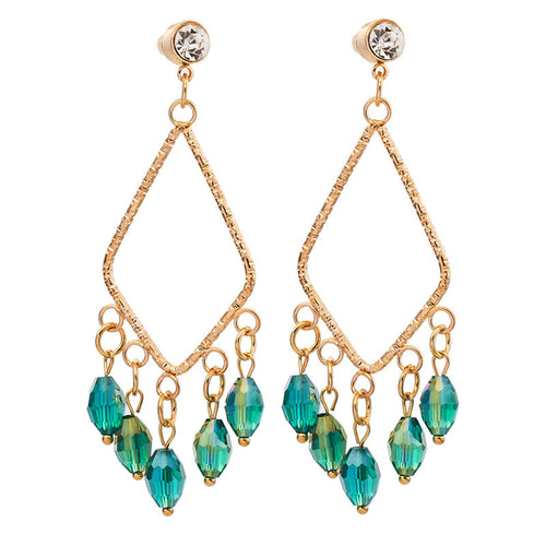 Romantic Bohemia Wind Restoring Ancient Ways Is Big Circle Drop Earring Crystal Tassel Dangle Earrings 1STL ELY