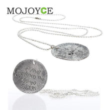 Round Plated Necklace Letter Charms pendants Necklace Cool Decoration 1STL ELY