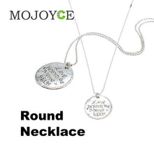 Round Plated Necklace Letter Charms pendants Necklace Cool Decoration 1STL ELY