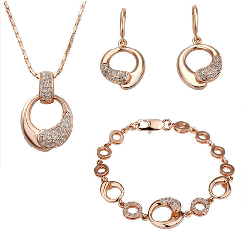 Sale 18k gold plated jewelry set jewellery SMTPS127 ELY
