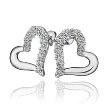 Sale jewerly 18K Gold Plated Earing mk hollow heart stud earrings brincos SMTPE341 ELY