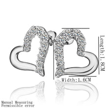 Sale jewerly 18K Gold Plated Earing mk hollow heart stud earrings brincos SMTPE341 ELY