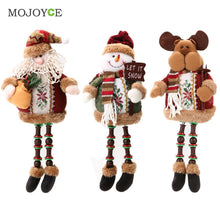 Santa Claus Snow Man Reindeer Doll Christmas Decoration Hanging Ornaments Charm Pendant for Christmas Gift ELY