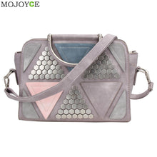 Sequined Patchwork PU Women Bag Women Leather Handbag Rivet Women Messenger Bags Shoulder Crossbody Bag Sac a Main Clutch ELY