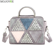 Sequined Patchwork PU Women Bag Women Leather Handbag Rivet Women Messenger Bags Shoulder Crossbody Bag Sac a Main Clutch ELY
