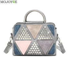 Sequined Patchwork PU Women Bag Women Leather Handbag Rivet Women Messenger Bags Shoulder Crossbody Bag Sac a Main Clutch ELY