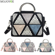Sequined Patchwork PU Women Bag Women Leather Handbag Rivet Women Messenger Bags Shoulder Crossbody Bag Sac a Main Clutch ELY