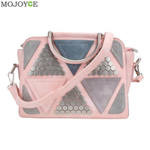 Sequined Patchwork PU Women Bag Women Leather Handbag Rivet Women Messenger Bags Shoulder Crossbody Bag Sac a Main Clutch ELY