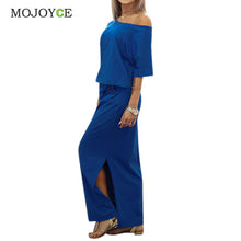 Sexy Casual Sleeveless Evening Party Women Dress vestidos Off shoulder Chiffon Long Dress vestido de festa ELY