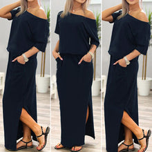 Sexy Casual Sleeveless Evening Party Women Dress vestidos Off shoulder Chiffon Long Dress vestido de festa ELY