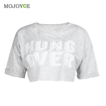 Sexy Cropped Crop Top Short Sleeve Women Tops Casual Tshirt Women Cropped Feminino Blusa Camisas Femininas ELY