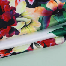 Sexy Floral Printing Off Shoulder Long Dress Slash Neck Milk Fiber Women Dress vestidos Party Maxi Dress vestido de festa ELY