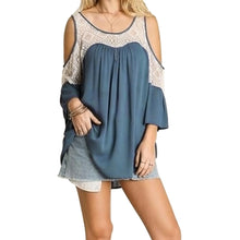 Sexy Front Shorter Back Longer Lace Flounced Sleeve Loose Big Size Tops SM L XL ELY