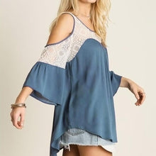 Sexy Front Shorter Back Longer Lace Flounced Sleeve Loose Big Size Tops SM L XL ELY