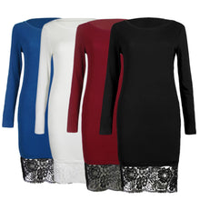 Sexy Long Sleeve Lace Splice Women Dress Bodycon Party Dress Black Dress vestidos femininos ELY