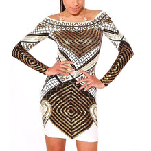 Sexy Off Shoulder Bodycon Bandage Women Dress Vestidos Long Sleeve Slash Neck Dress Dress vestido de festa ELY