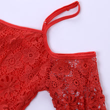 Sexy Off Shoulder Lace Women Tops Long Sleeve Shirt Women Hollow Out Sleeve Crop Tops Women Blouse Blusa Plus Size ELY