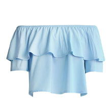 Sexy Party Off Shoulder Women Blouses Short Mini Blusas Feminino Candy Color Women Tops Shirt Women Blusas Femininas ELY