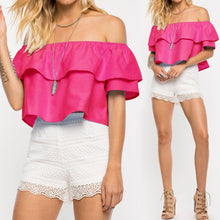 Sexy Party Off Shoulder Women Blouses Short Mini Blusas Feminino Candy Color Women Tops Shirt Women Blusas Femininas ELY