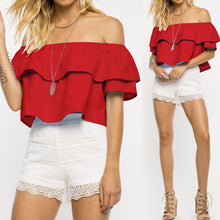 Sexy Party Off Shoulder Women Blouses Short Mini Blusas Feminino Candy Color Women Tops Shirt Women Blusas Femininas ELY