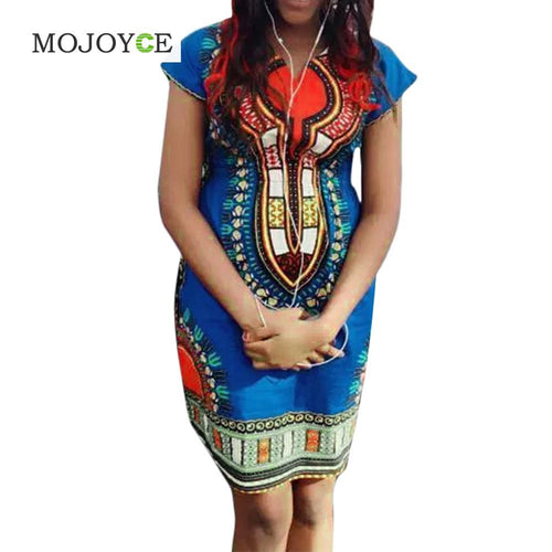 Sexy Print Bodycon Women Dress Vestidos Traditional African Print Dashiki Bodycon Slim Dress Vestido de festa Plus Size 1STL ELY