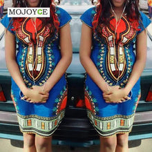 Sexy Print Bodycon Women Dress Vestidos Traditional African Print Dashiki Bodycon Slim Dress Vestido de festa Plus Size 1STL ELY