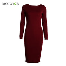 Sexy Stretchy Women Dress Bodycon Dress Vestidos Sheath O-neck Tight Back Zipper Dress Plus Size vestido de festa ELY