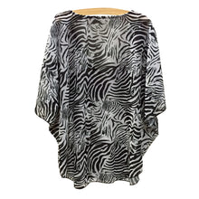 Sexy V-neck Digital Printed Leopard Batwing Chiffon Tops Beach Cover Women Blouses 1STL ELY