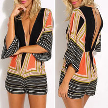 Sexy Women Clubwear V-Neck Playsuit Bodycon Party Jumpsuit Backless Rompers Womens Jumpsuit Bodysuit Combinaison Femme Overalls ELY