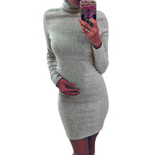 Sexy Women Long Sleeve Turtleneck Bodycon Club Wear Dress Party Dress 1STL ELY