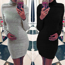 Sexy Women Long Sleeve Turtleneck Bodycon Club Wear Dress Party Dress 1STL ELY