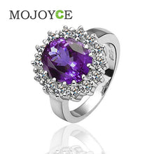 Shining Finger Ring Women Jewellery Nickle Free Antiallergic Jewelry 18K ELY