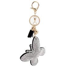 Shiny Women Keychain Cover Rhinestone Inlaid Leather Butterfly Key Cap Gift for Friends Jewelry Women Jewelry 1STL ELY