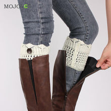 Short Hollow Knitting Wool Boots with Button Socks Warmers Women Boot Cuffs Knitted Leg Warmers Boot 1STL ELY