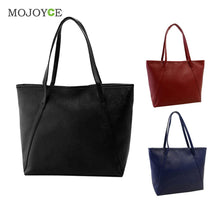 Simple Handbags Women Bags Solid Shoulder Tote Bags Big Tote Bolsa Women Leather Handbags Black Bucket bolsa feminina ELY