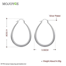 Simple Style Silver plated Earrings LKNSPCE080 ELY