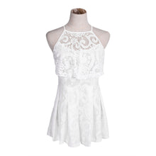 Sleeveless Sling Short Jumpsuits Back Zipper Women Rompers Femme Women Strap Jumpsuits Lace Jumpsuit Ruffle Combinaison Femme ELY