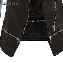 Slim Biker Motorcycle Women Leather Jacket Coats PU Soft Faux Leather Jacket Women Zipper Black Biker Jacket Jaqueta Feminina ELY