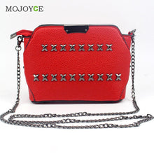 Small Women Messenger Bags Chain Rivet Leather Handbags Women Bag Crossbody Bags Handbags Women Famous Brands Bolsa Feminina ELY
