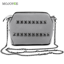 Small Women Messenger Bags Chain Rivet Leather Handbags Women Bag Crossbody Bags Handbags Women Famous Brands Bolsa Feminina ELY