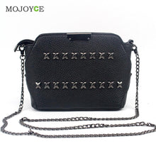 Small Women Messenger Bags Chain Rivet Leather Handbags Women Bag Crossbody Bags Handbags Women Famous Brands Bolsa Feminina ELY