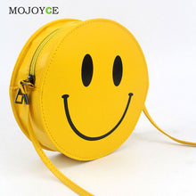 Smiling Face Women Bag PU Leather Bag Shoulder Circular Bags Handbags Women Famous Brands Bolsa Feminina Clutch Handbag Borse ELY
