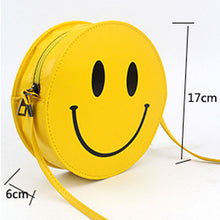 Smiling Face Women Bag PU Leather Bag Shoulder Circular Bags Handbags Women Famous Brands Bolsa Feminina Clutch Handbag Borse ELY