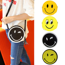Smiling Face Women Bag PU Leather Bag Shoulder Circular Bags Handbags Women Famous Brands Bolsa Feminina Clutch Handbag Borse ELY
